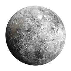 The Moons Cratered Surface Detailed View of Lunar Terrain