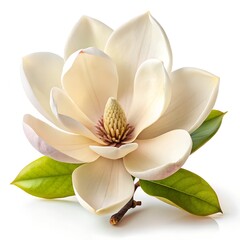 Magnolia champaca on white background