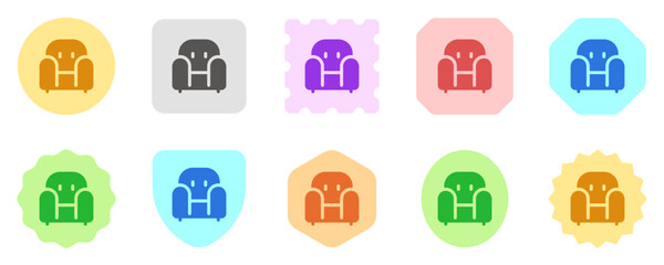 Editable sofa, chair vector icon. Part of a big icon set family. Perfect for web and app interfaces, presentations, infographics, etc