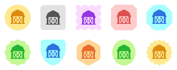Editable barn, warehouse, storehouse vector icon. Part of a big icon set family. Perfect for web and app interfaces, presentations, infographics, etc