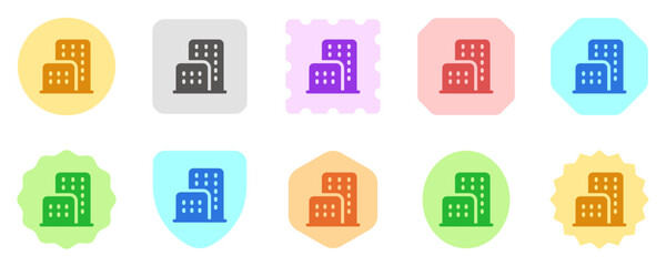 Editable office building, hotel, apartment, real estate, vector icon. Part of a big icon set family. Perfect for web and app interfaces, presentations, infographics, etc