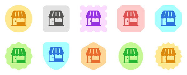 Editable store, restaurant, cafe building vector icon. Part of a big icon set family. Perfect for web and app interfaces, presentations, infographics, etc