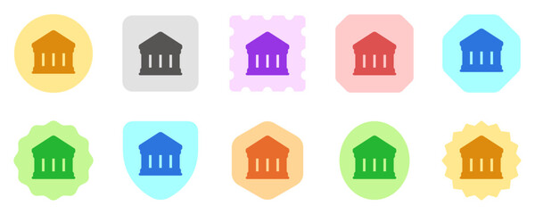 Editable bank, museum, library, courthouse vector icon. Part of a big icon set family. Perfect for web and app interfaces, presentations, infographics, etc