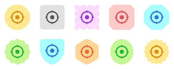 Editable destination, target, focus vector icon. Map, location, navigation. Part of a big icon set family. Perfect for web and app interfaces, presentations, infographics, etc