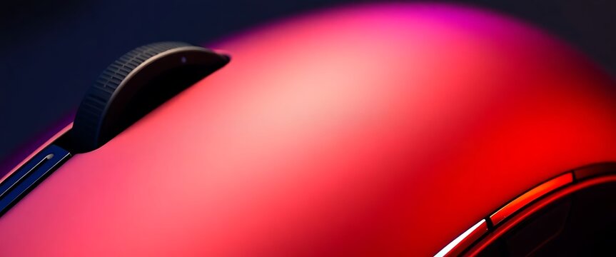 close up of a red and purple object