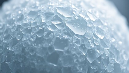 close up of a ball of ice
