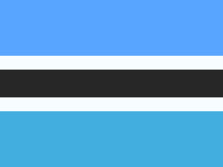 Obraz premium Flag of Botswana