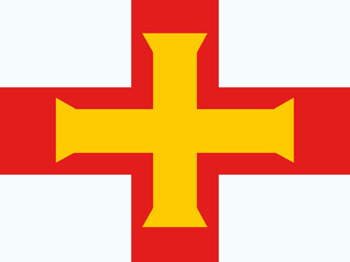 Obraz premium Flag of Guernsey