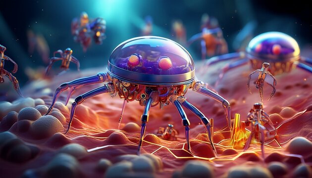 Nanoroboter reparieren Zellgewebe