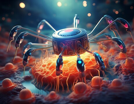 Nanoroboter reparieren Zellgewebe