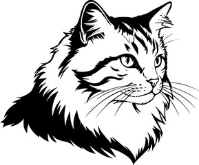 cute cat vector illustration, Generative AI.
