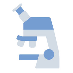 Obraz premium lab scope flat icon for microscope stem observation tool
