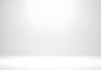 Empty minimalist white room background perfect for product display, presentations, and clean design
