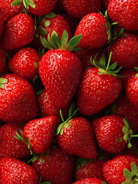 fraises fraiches - IA Generated