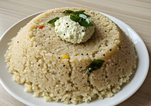 Delicious Upma Recipe: South Indian Breakfast Delight Savory Semolina Porridge with Coconut Chutney