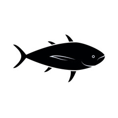 Tuna Fish Icon. Saltwater fish a part of the mackerel family. Seafood, Source of Animal Protein. 