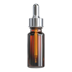 Naklejka premium Amber essential oil bottle dropper elegant design luxury product