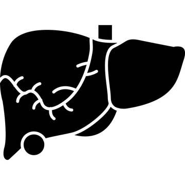 black liver organ outline clip art preview