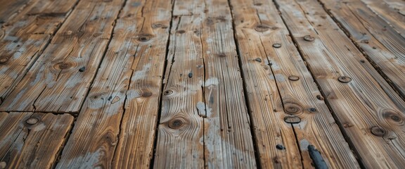 Rustic Weathered Wooden Texture A High-Resolution Image of Aged Wood Planks