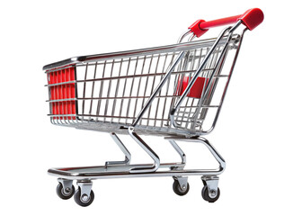 shopping cart isolated on white background