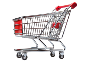shopping cart isolated on white background