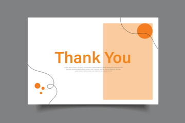thank you card template design