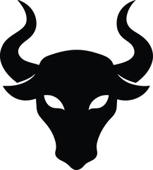 Sleek Minotaur Head in Greek Style | Bold and Stylized Vector Illustration of the Mythical Bull-Man for Tattoos, Logos, and Classical Fantasy Art