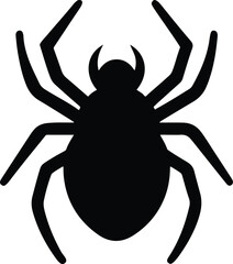 Spider in Stylized Gothic Design | Intricate Vector Illustration of a Gothic-Inspired Spider with Ornamental Details for Tattoos, Dark Art, and Fantasy Themes