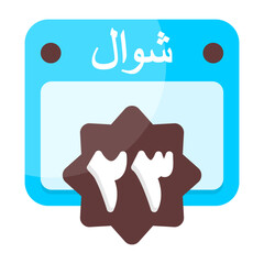 23 Shawwal Calendar Icon