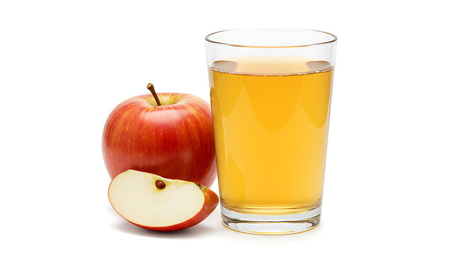 Copo de suco de ma&ccedil;&atilde;