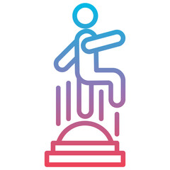 Bosu Ball Exercise Icon
