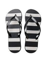 Pair of Flip-Flops on a White Background