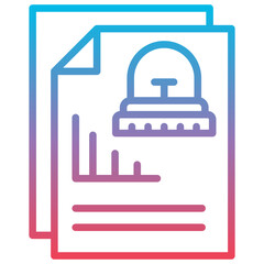 Fototapeta premium Emergency Report Document Icon