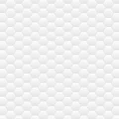 Golf ball pattern. Golf ball texture background. Hexagon seamless pattern. White honeycomb background.