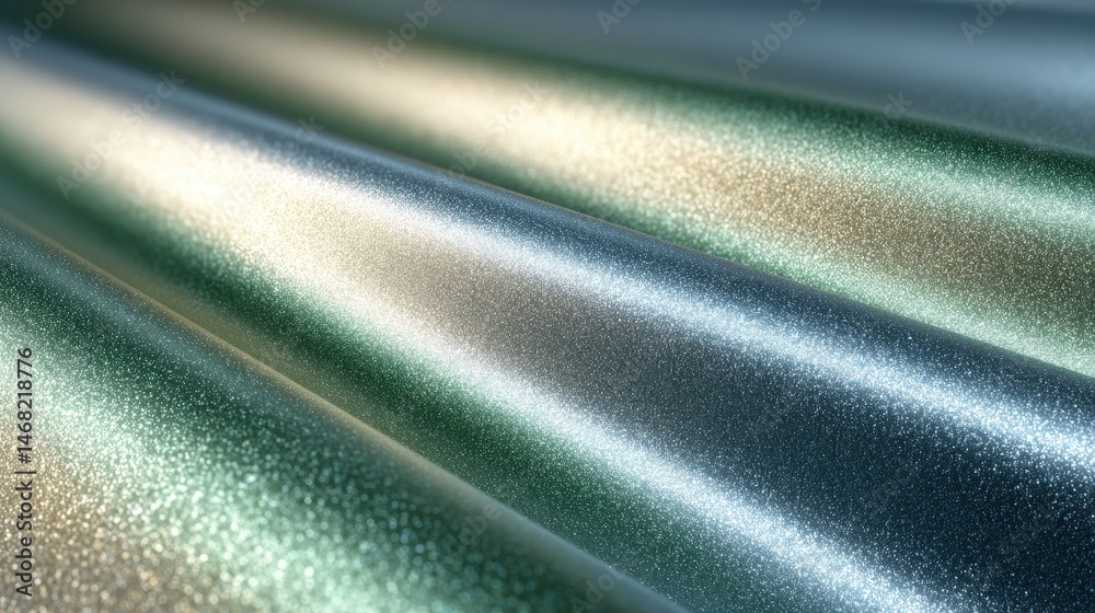 Poster textured metallic surface with a subtle gradient of colors and patterns.
