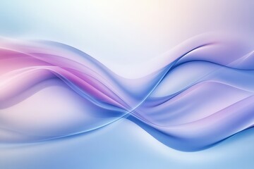 Obraz premium Abstract design of soft, flowing curves in pastel hues.