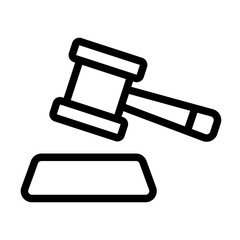 Gavel Icon # Notary Pack Themes # Outline Style