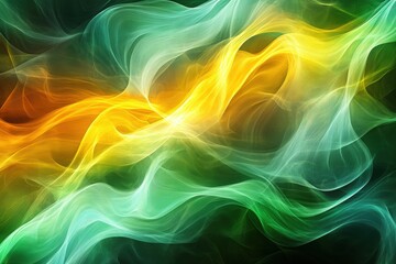 Obraz premium Abstract design of flowing, vibrant colors against a dark background.