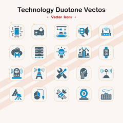 Technology Duotone Vector Icons