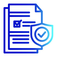 Prenuptial Agreement Icon # Notary Pack Themes # Outline Gradient Style