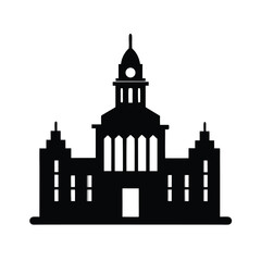 city hall black silhouette 