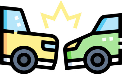 accident (3) illustration on a white background     