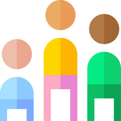 age group illustration on a white background    