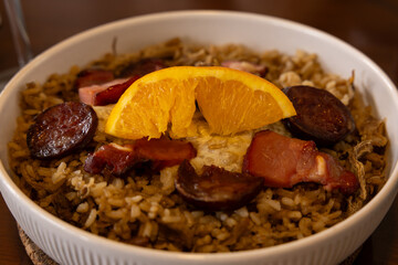Authentic Arroz de pato (Duck Rice) is a traditional recipe from Portugal