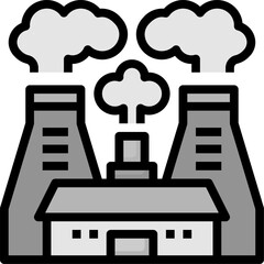 air pollution illustration on a white background   