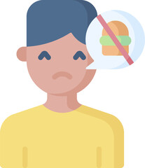 appetite illustration on a white background    