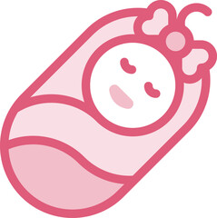 baby illustration on a white background     