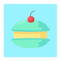 Macaron with Cherry
