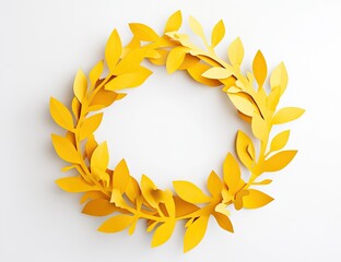 Golden Leaf Wreath