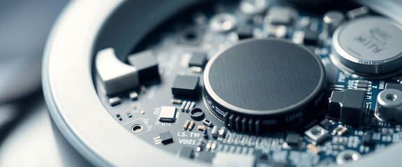 close up view of a computer motherboard